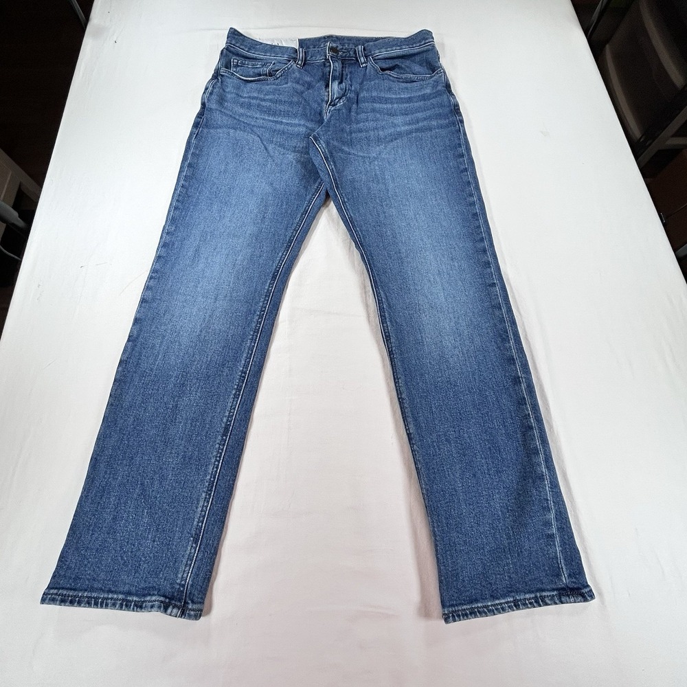 Banana Republic Straight Fit Jeans Mens 31x30 Blue Medium Wash Stretch Denim